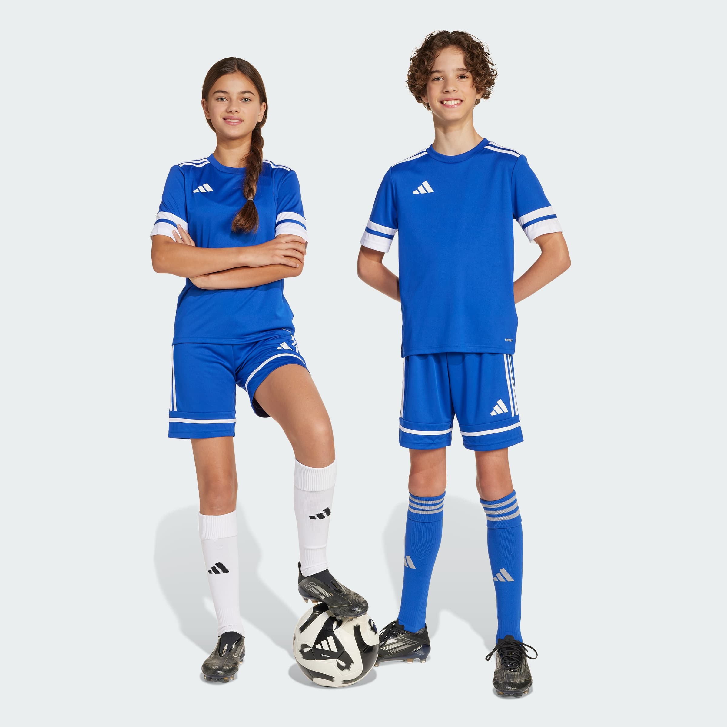 adidas Kids' Squadra 25 Shorts Kids - Royal Blue/White - Size S - Image 1