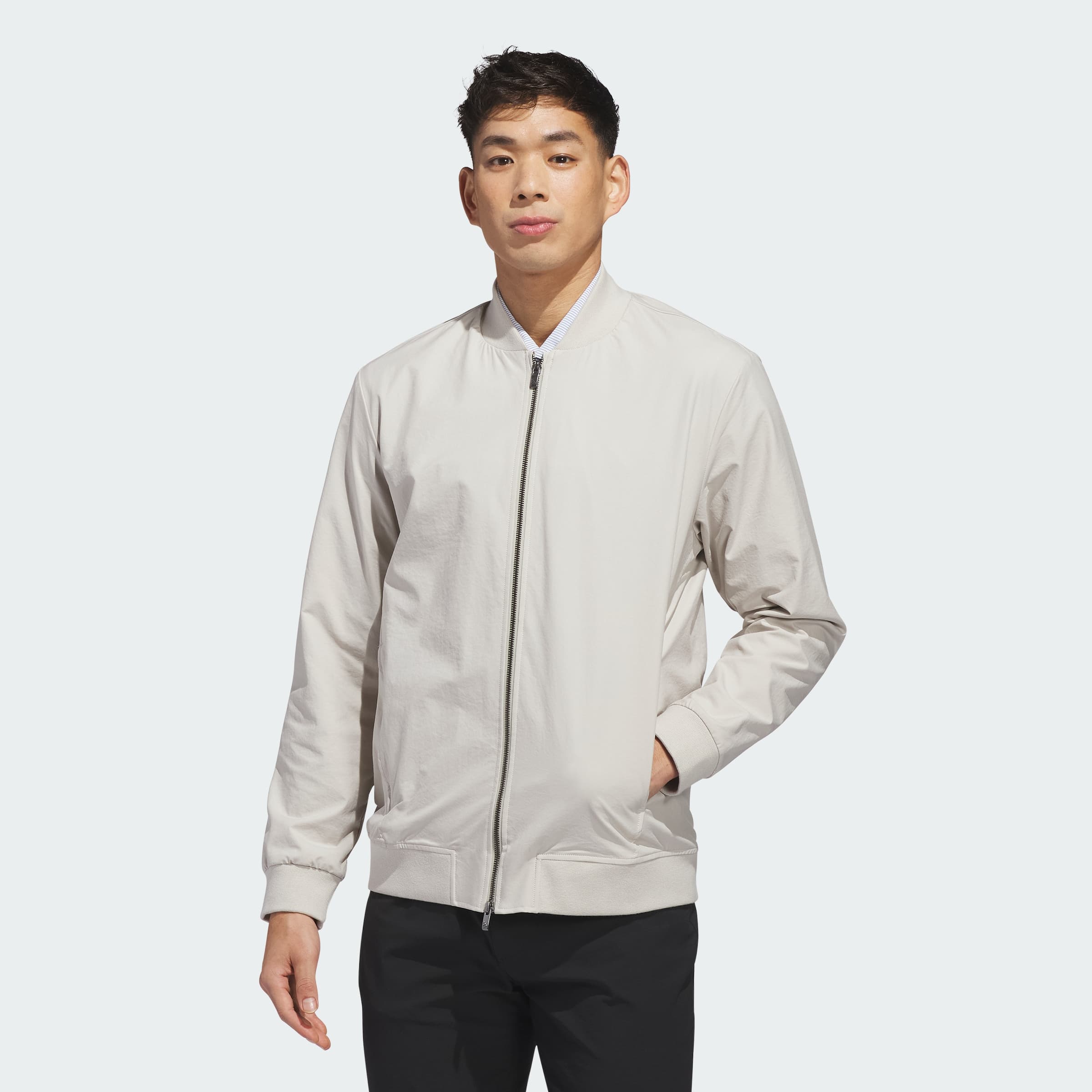 adidas Men's ULTIMATE365+ FULL-ZIP JACKET - Beige - Size XL - Image 1