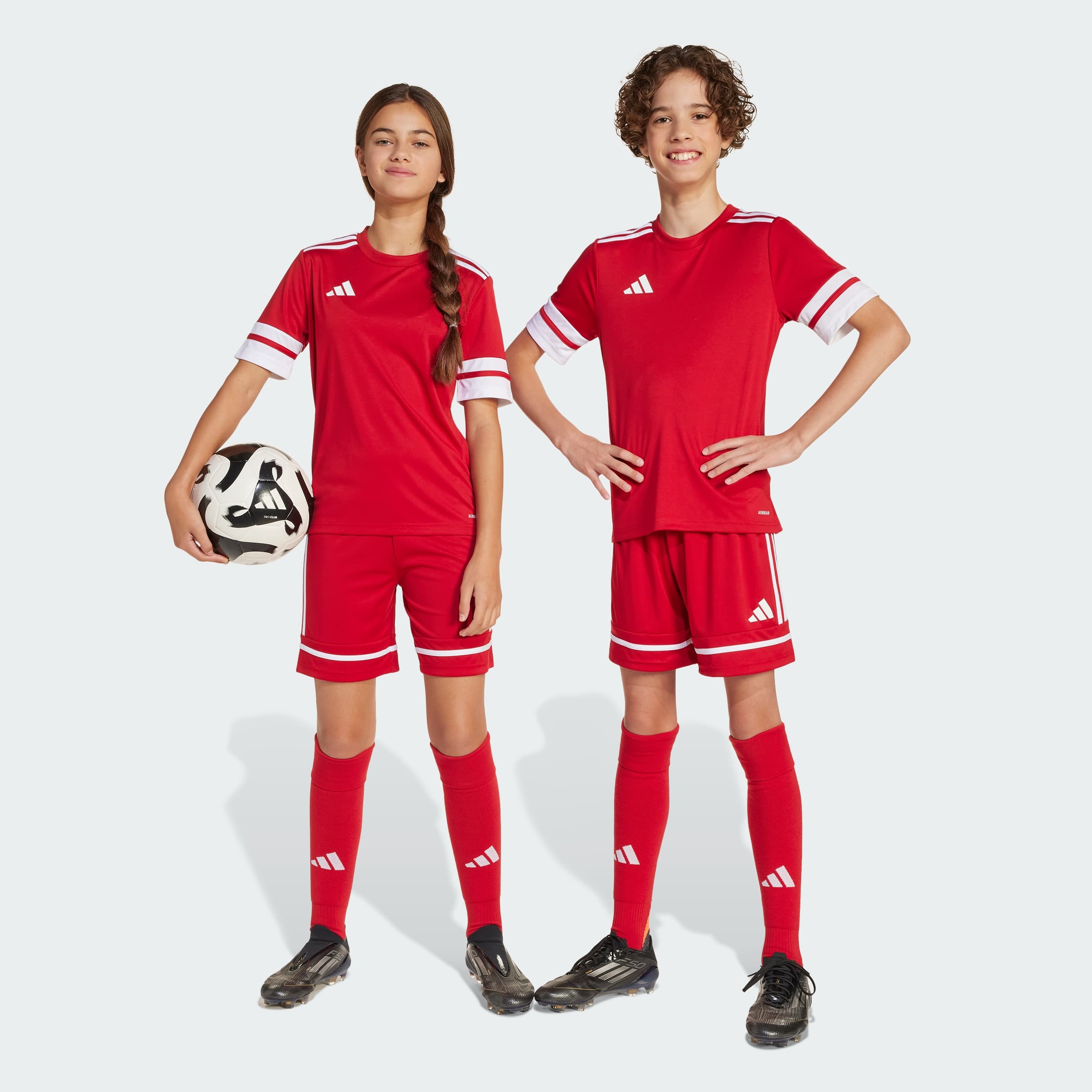 adidas Kids' Squadra 25 Shorts Kids - Team Power Red 2/Wh - Size M - Image 1