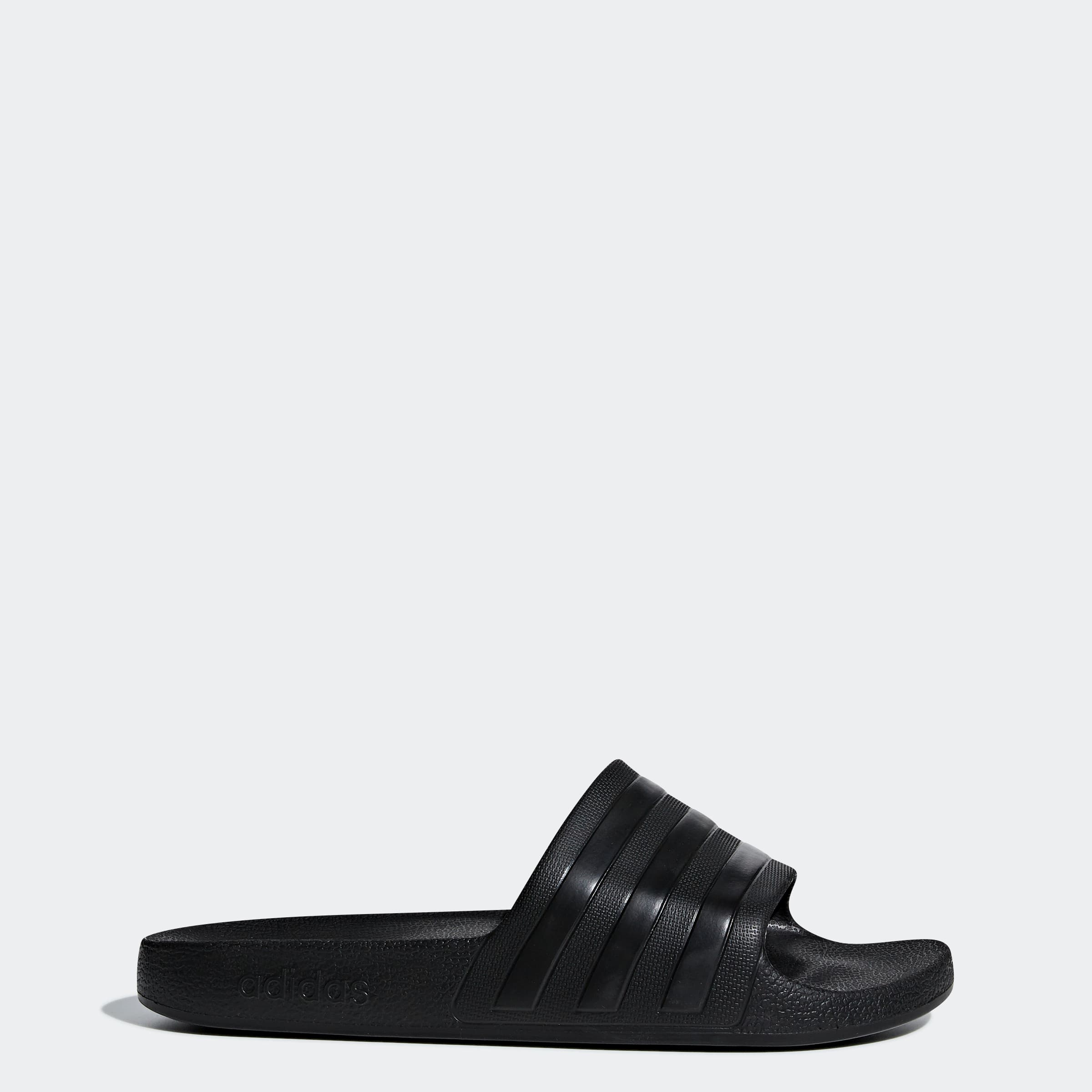 adidas Men's Adilette Aqua Slides - Core Black - Size 13 - Image 1
