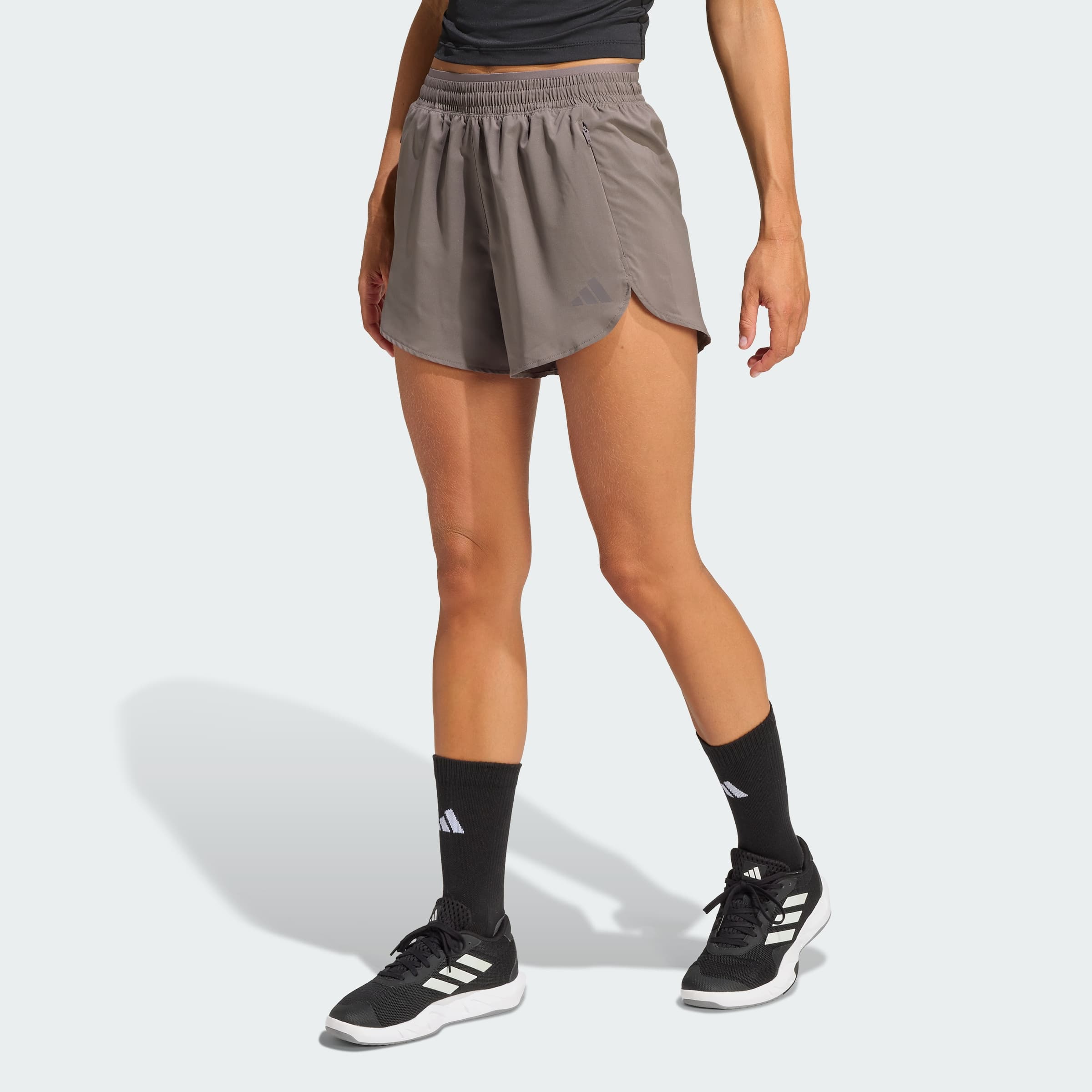adidas Women's D4T Go To Workout Shorts - Charcoal - Size XS - Image 1