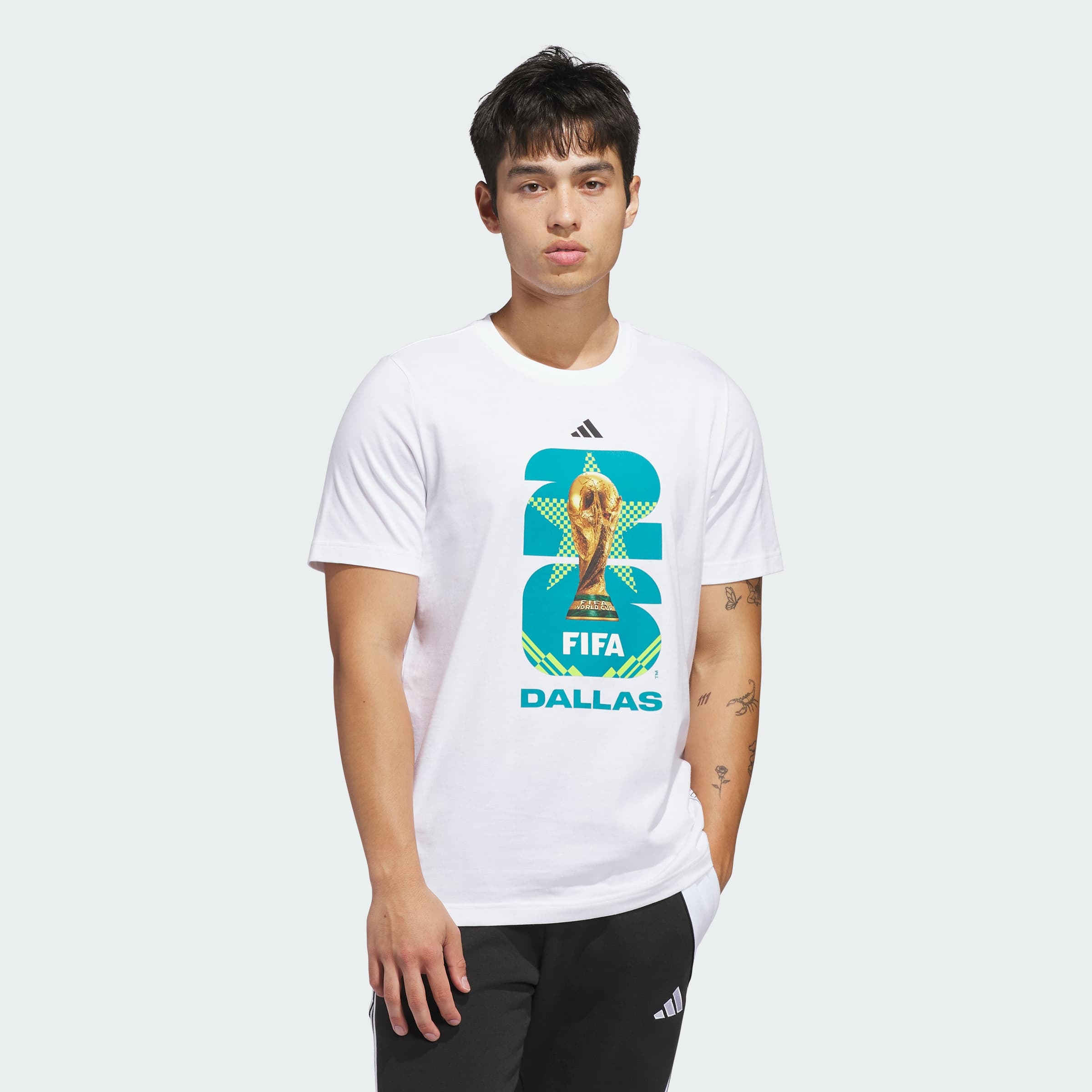 adidas Men's FIFA World Cup 26™ Host City Dallas T-Shirt - White - Size XL - Image 1