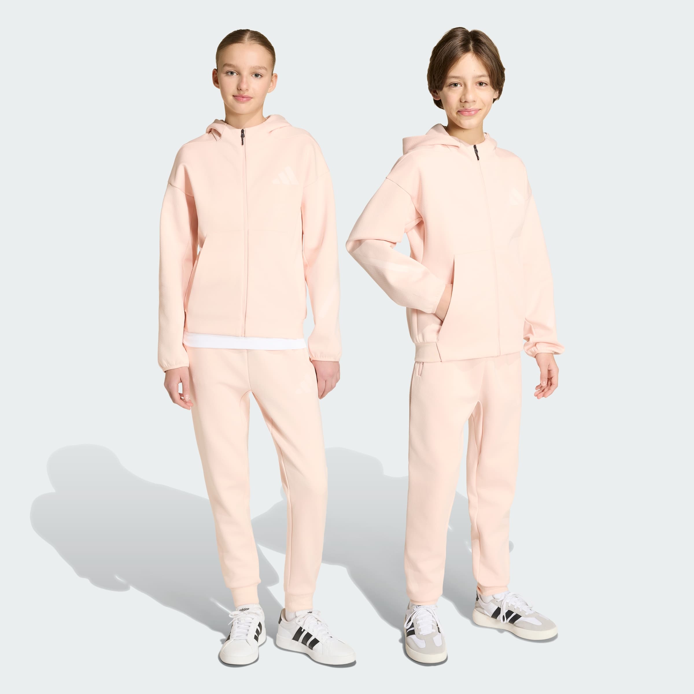 adidas Kids' Z.N.E. Tapered-Leg Pants - Blush Pink/Pink Tint - Size S - Image 1
