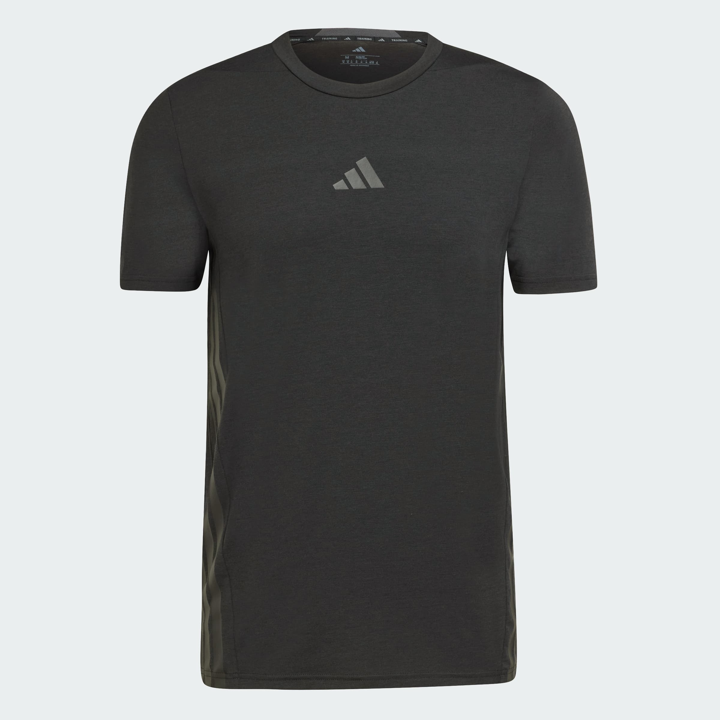 adidas Men's Designed 4 Training 3-Stripes Tee - Black - Size S - Image 1