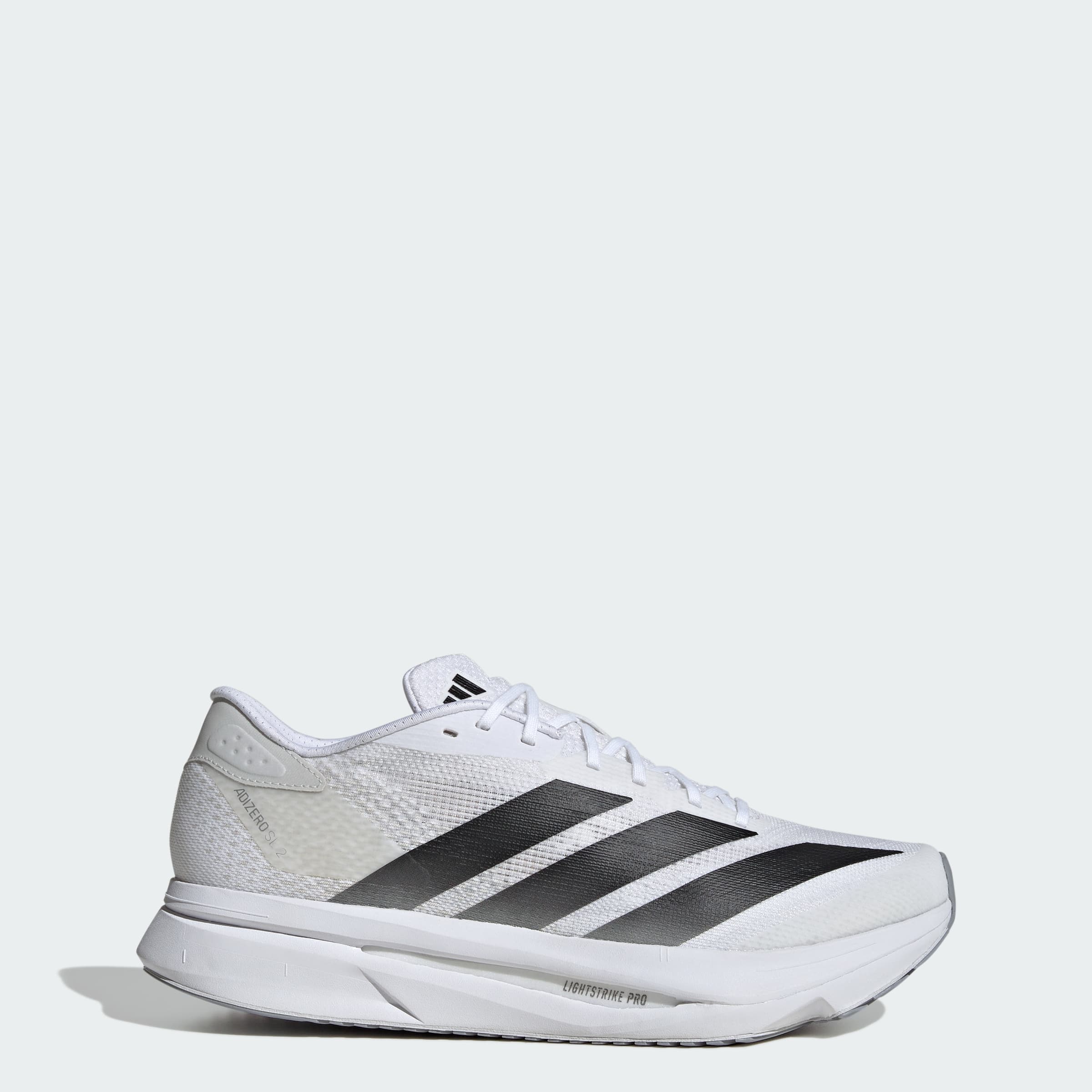 adidas Men's Adizero SL 2 Shoes - Cloud White/Core Black/Dash Grey - Size 13 - Image 1