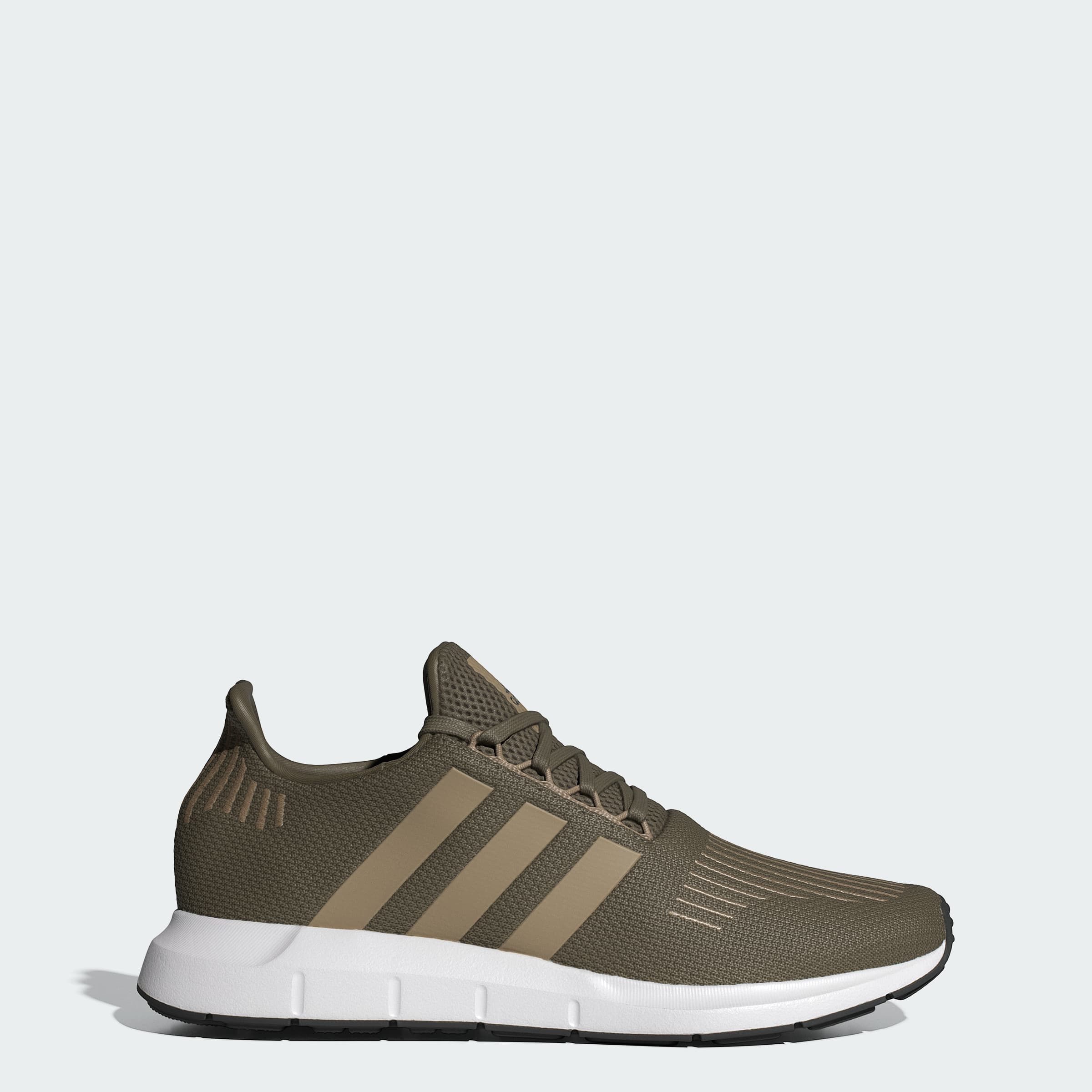 adidas Men's Swift Run Shoes - Olive Strata/Blanch Cargo/Cloud Whit - Size 10.5 - Image 1
