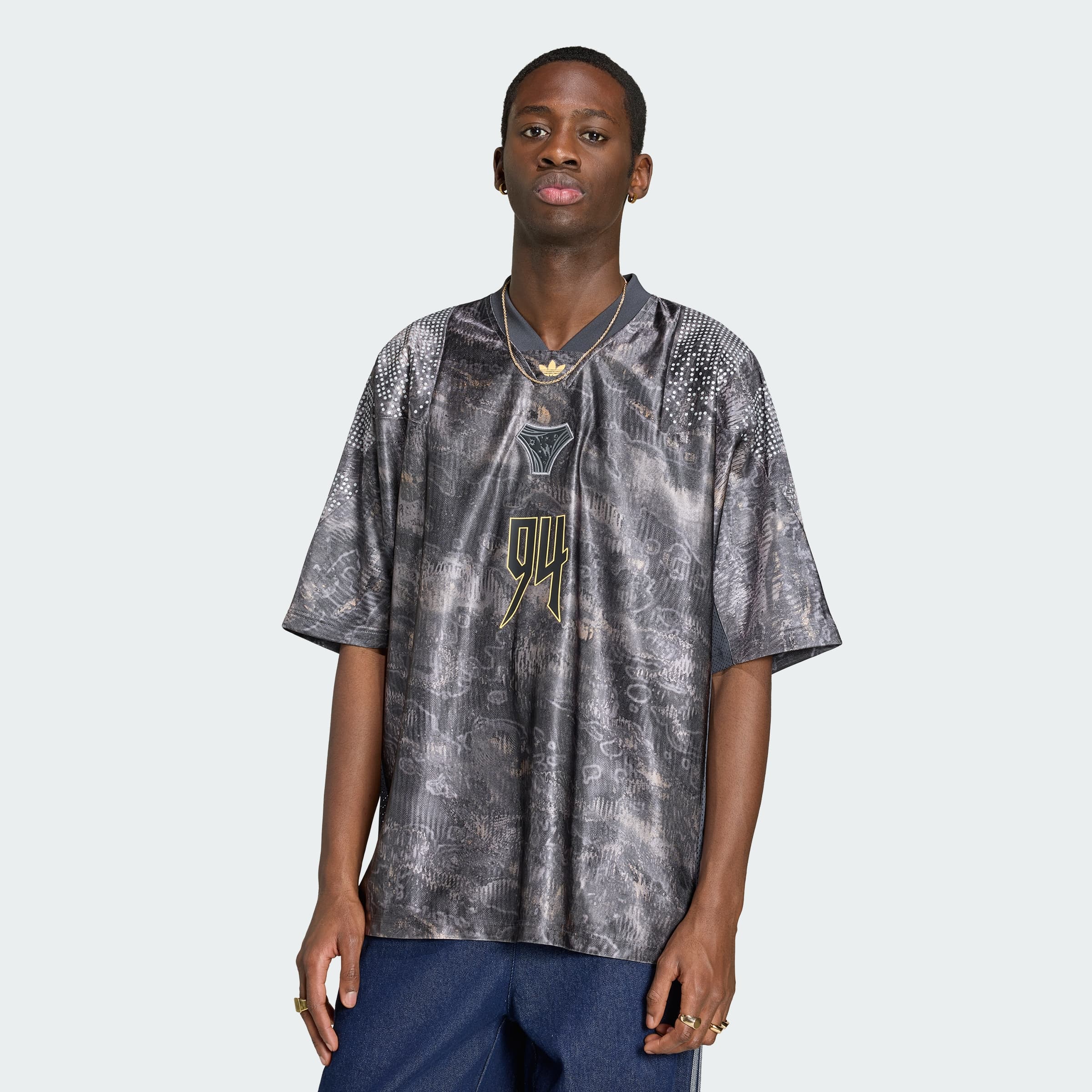 adidas Men's ADILENIUM SEASON 5 EQT JERSEY - Chalk Pearl/Wonder Taupe - Size S - Image 1