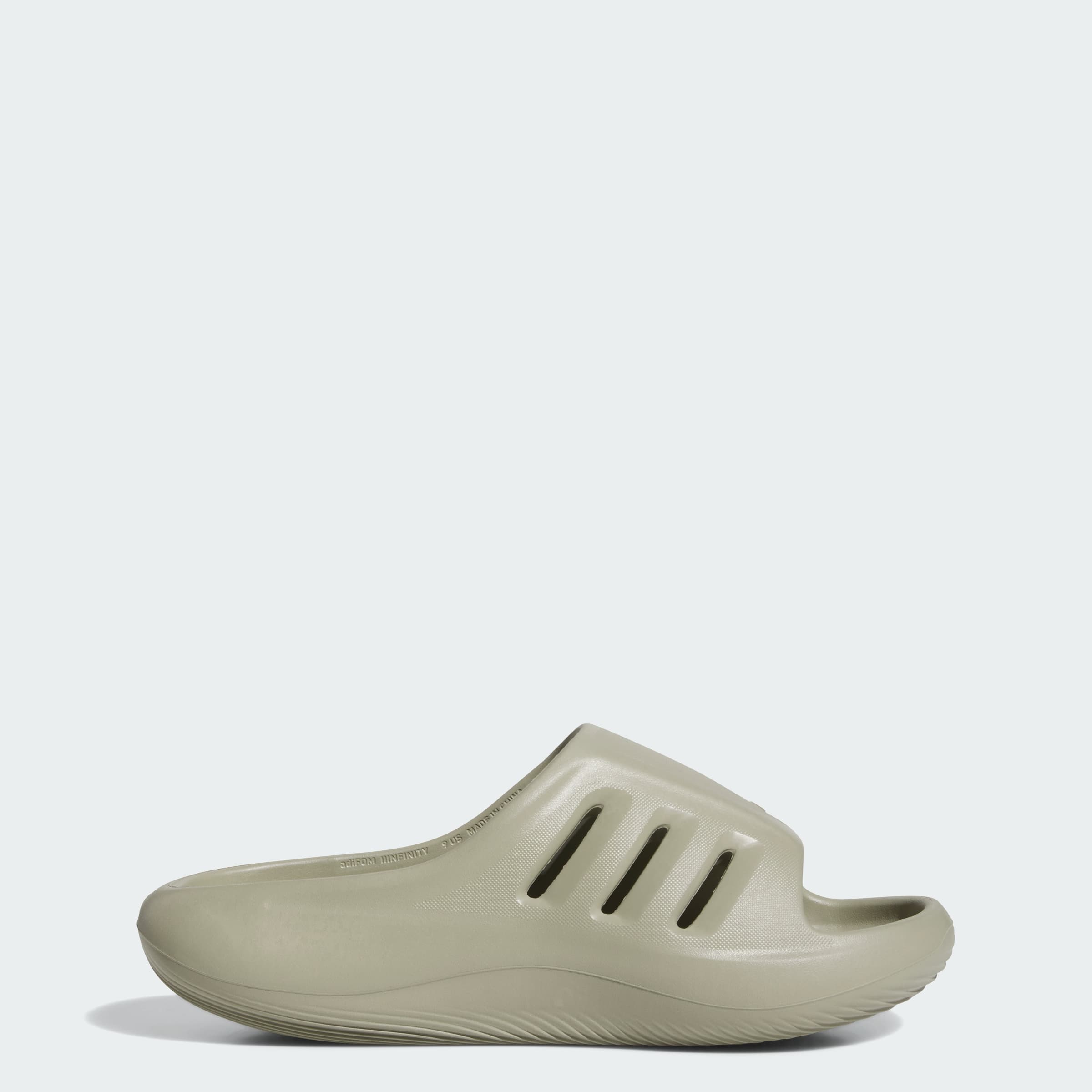 adidas Men's Adifom IIInfinity Slides - Silver Pebble/Silver P - Size 13 - Image 1