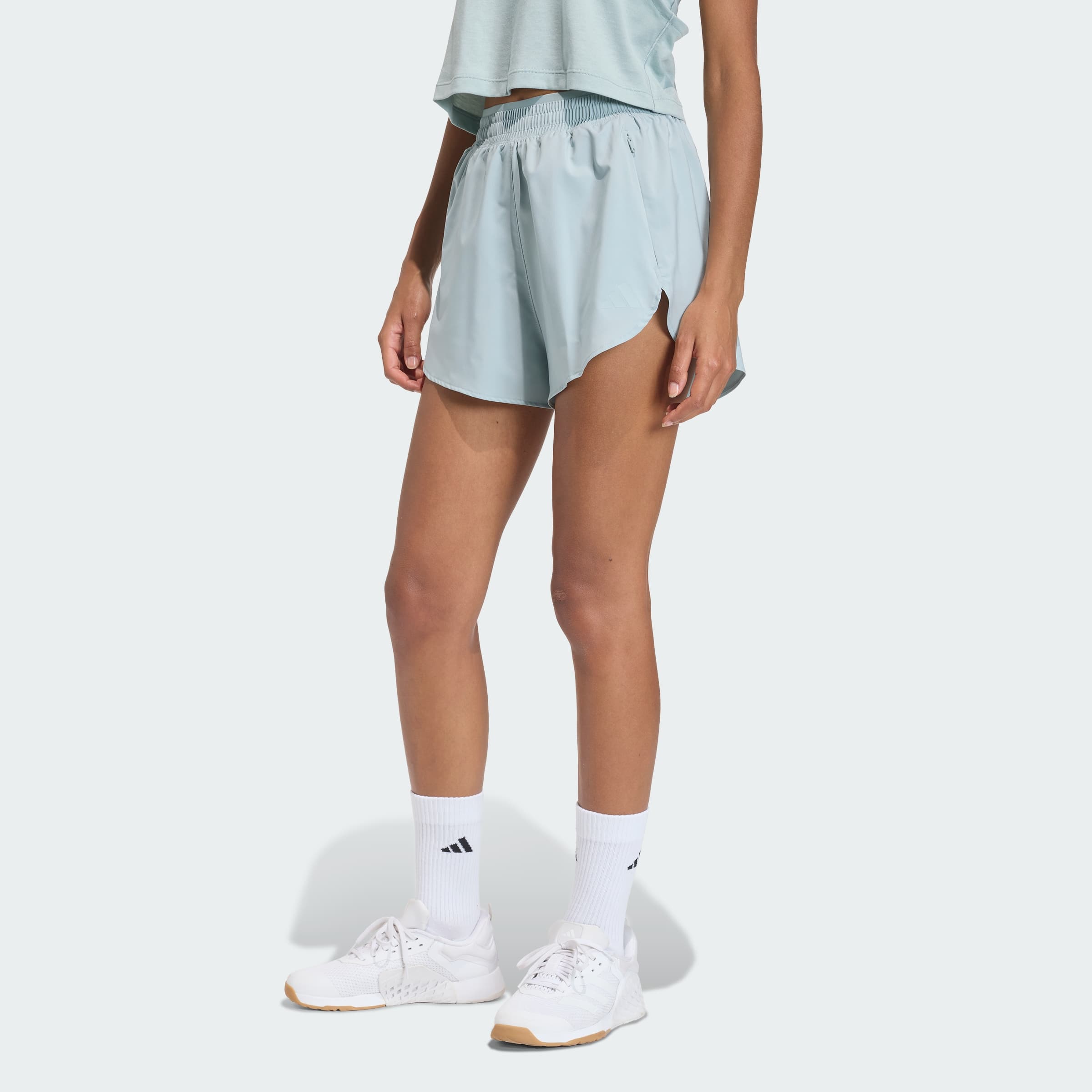 adidas Women's D4T Go To Workout Shorts - Wonder Sage - Size XS - Image 1