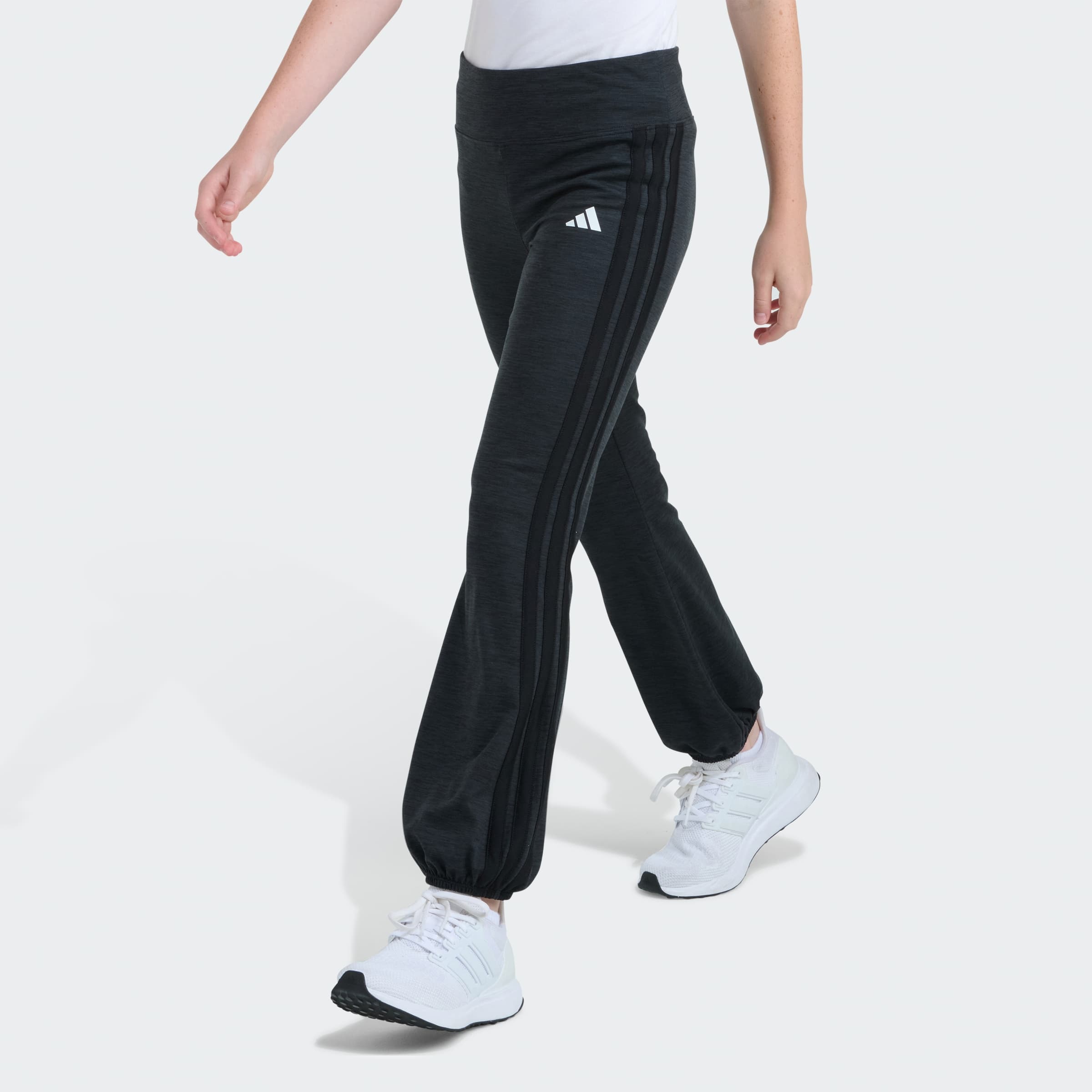adidas Kids' MELANGE BALLOON PANTS - Medium Grey Heather - Size L - Image 1