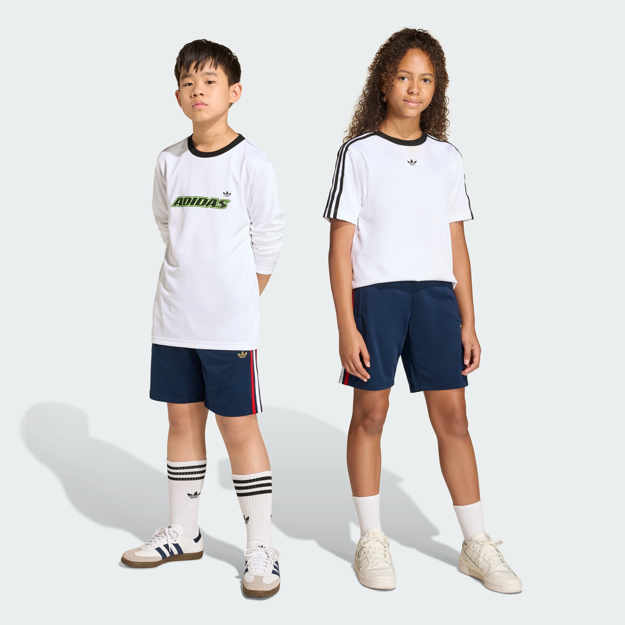 adidas Kids' Firebird Shorts - Night Indigo/Dark Football Gold - Size M - Image 1