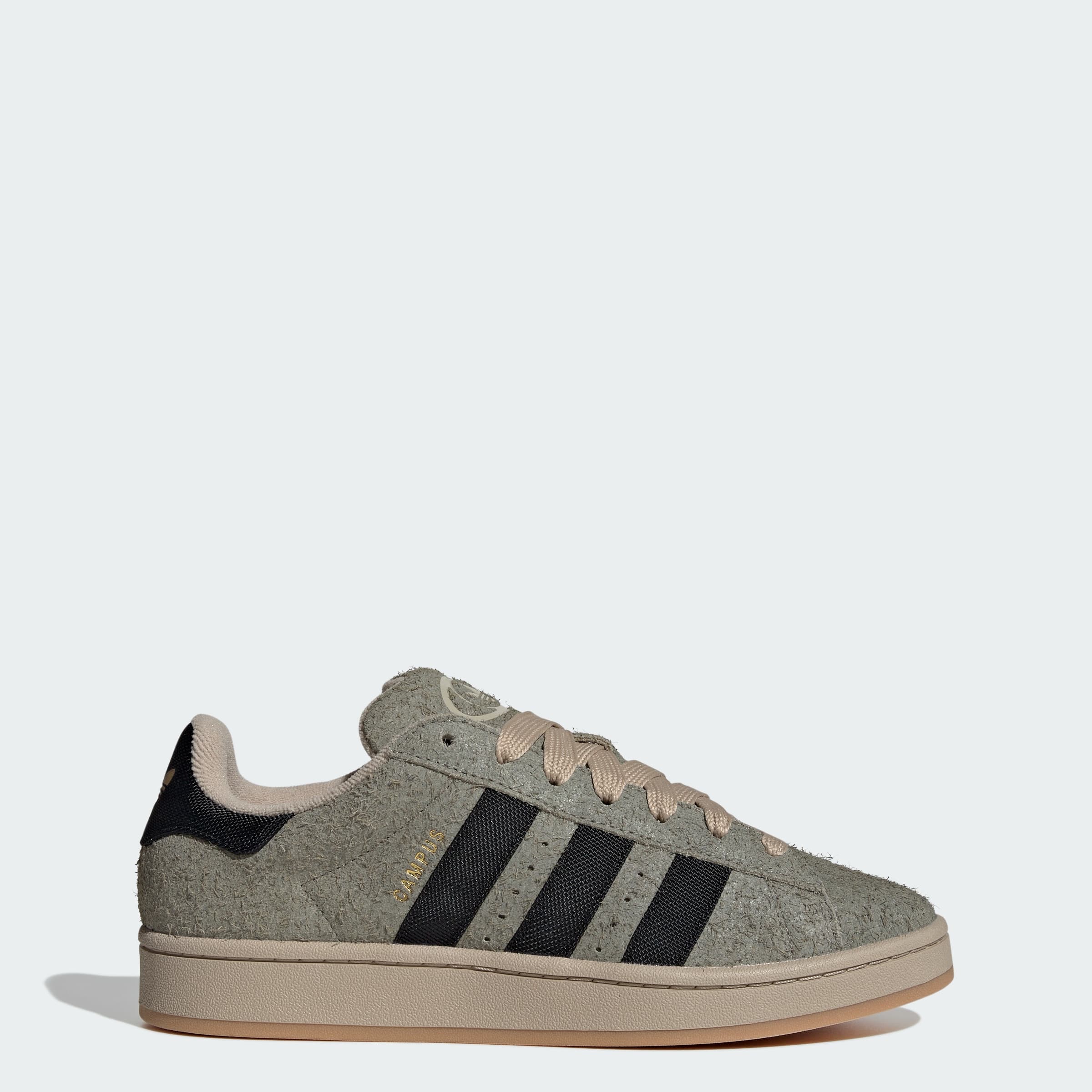 adidas Men's Campus 00s Shoes - Silver Pebble/Core Black/Stone Khaki - Size 4.5 - Image 1