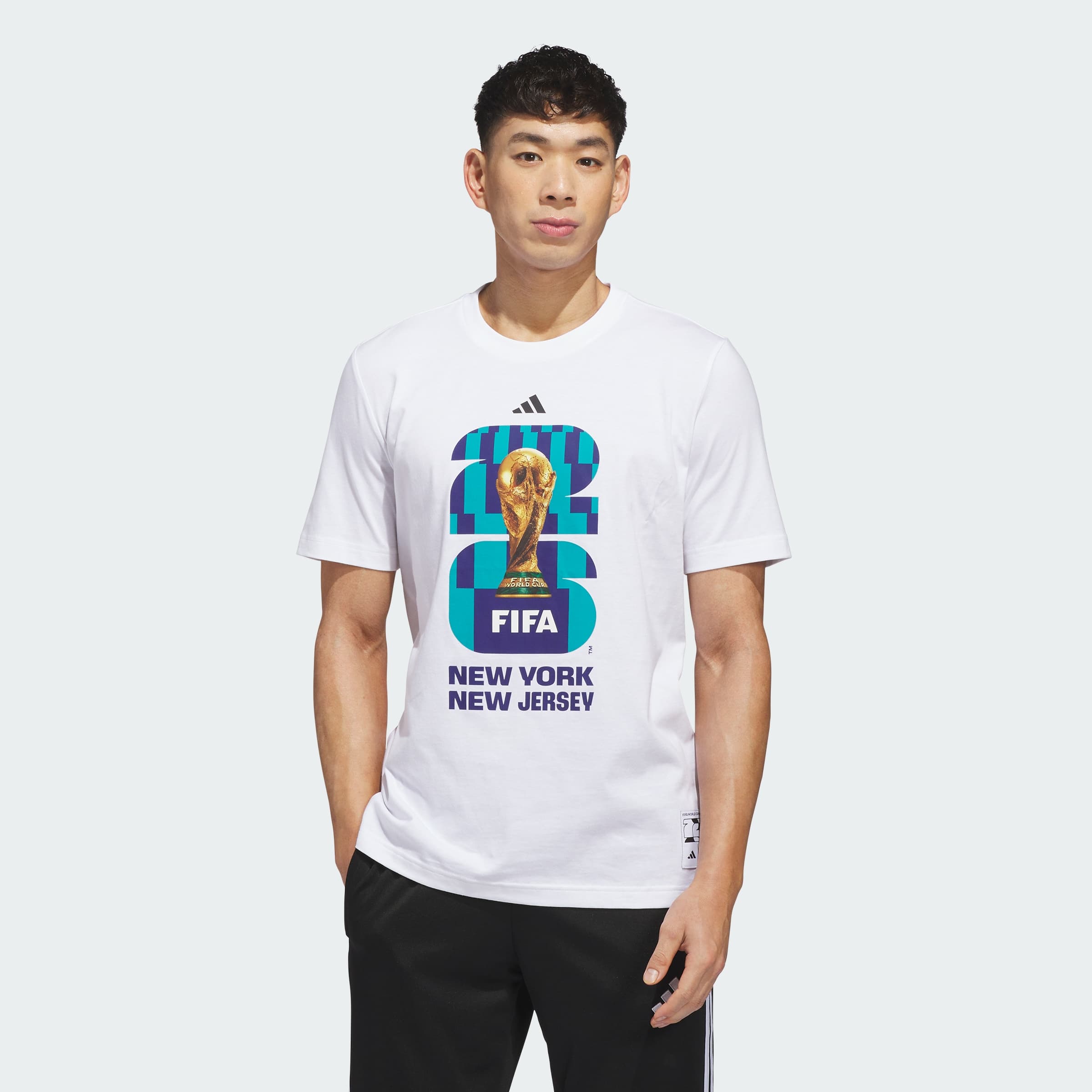 adidas Men's FIFA World Cup 26™ Host City New Jersey T-Shirt - White - Size L - Image 1