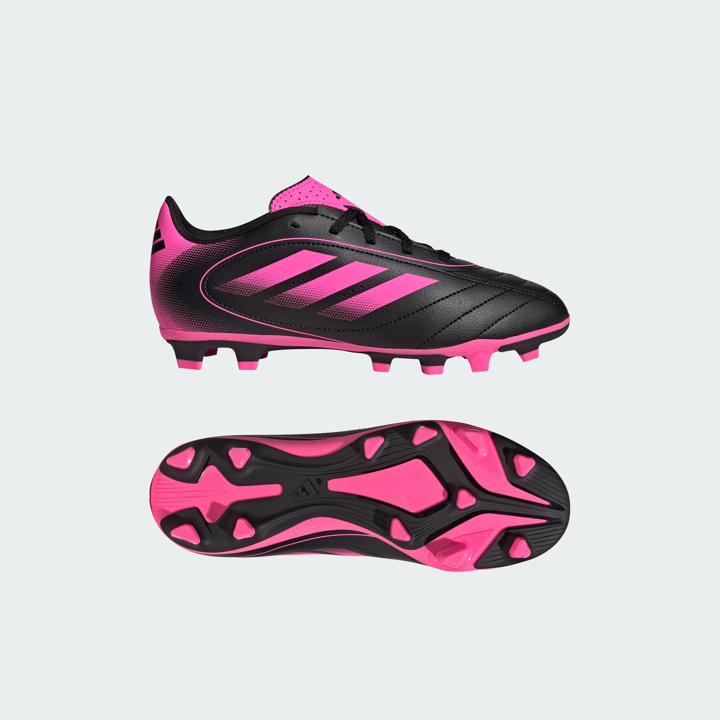 adidas Kids' Goletto IX Cleats - Core Black/Lucid Pink - Size 4 - Image 1