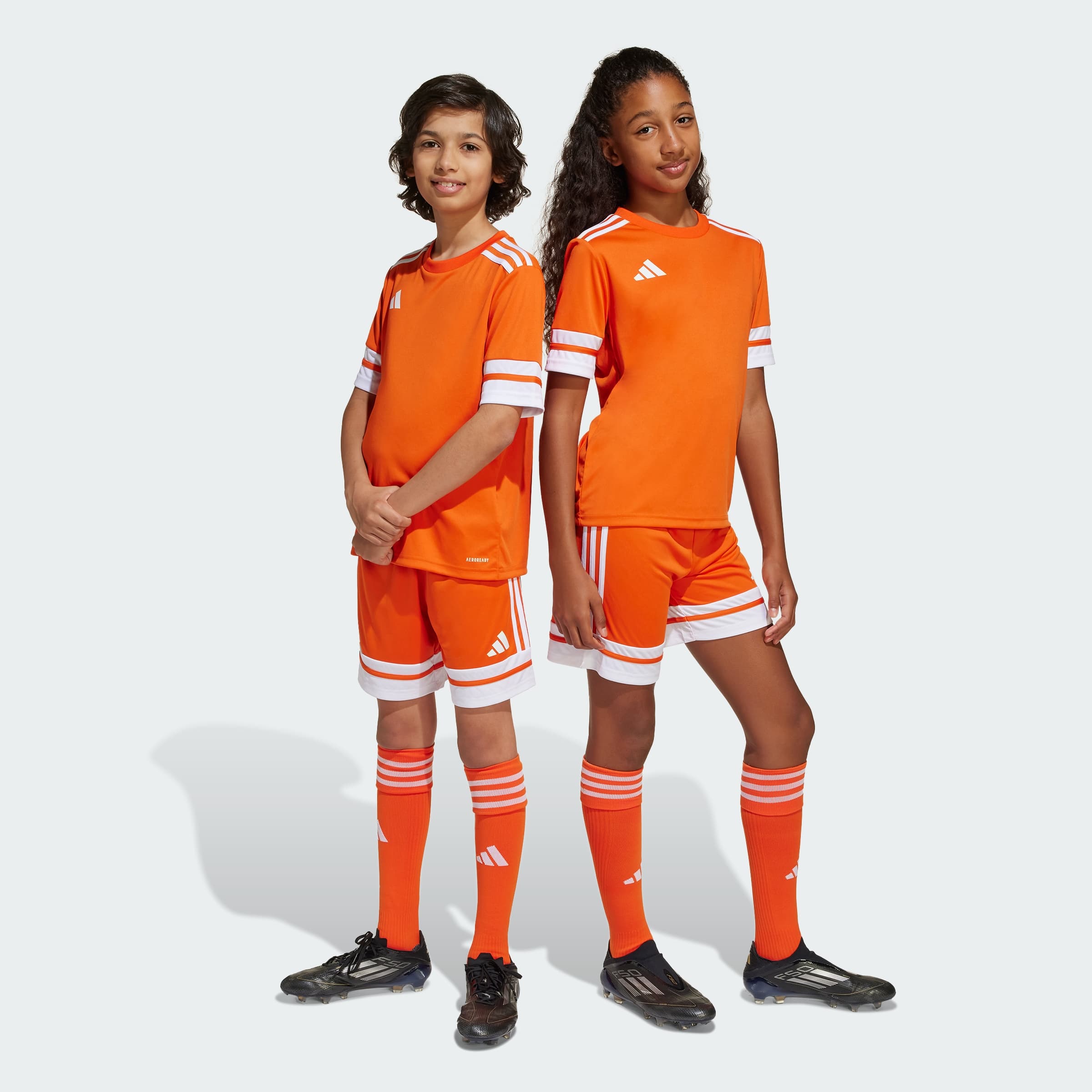 adidas Kids' Squadra 25 Shorts Kids - Team Orange/White - Size M - Image 1