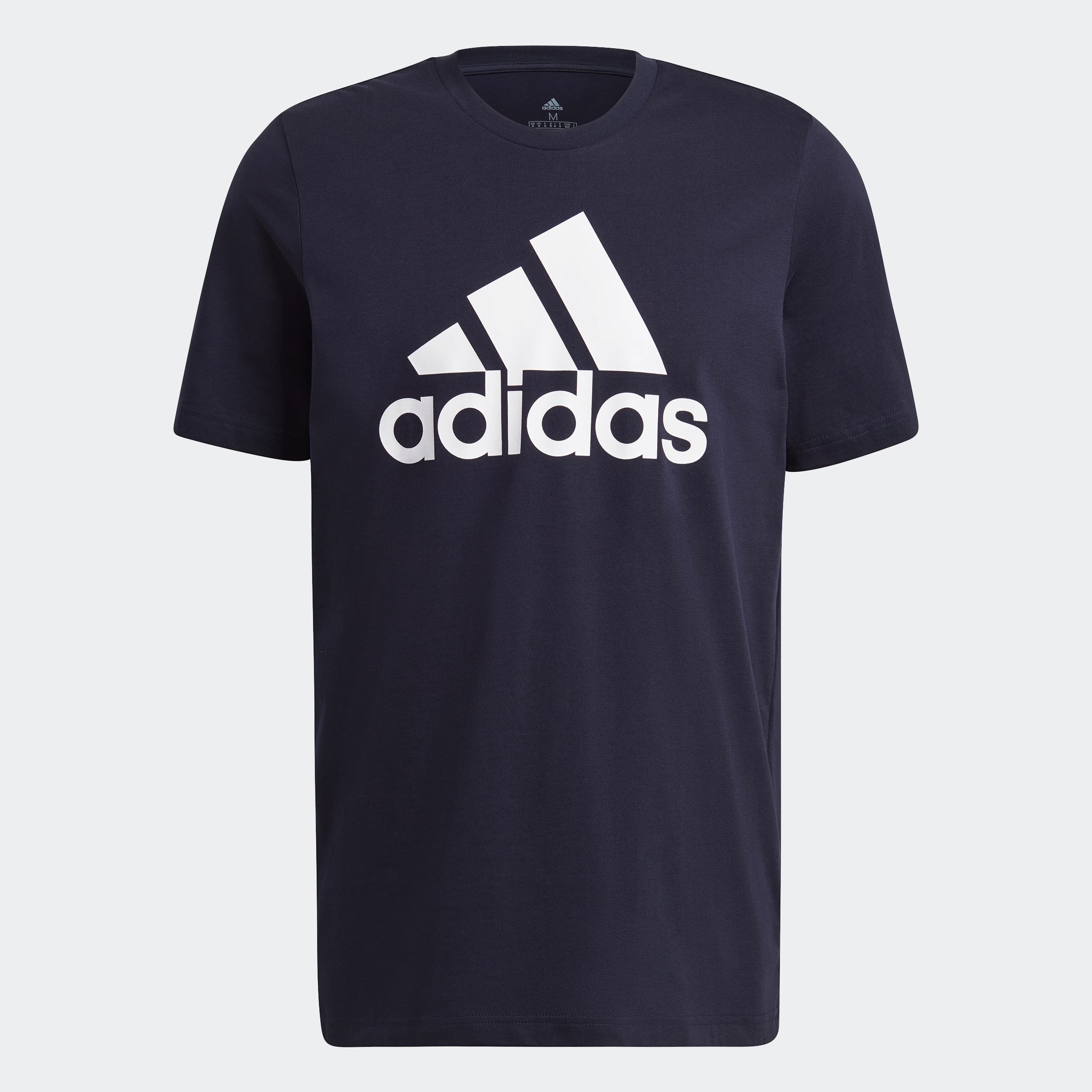 adidas Men's Essentials Big Logo Tee - Legend Ink/White - Size M - Image 1
