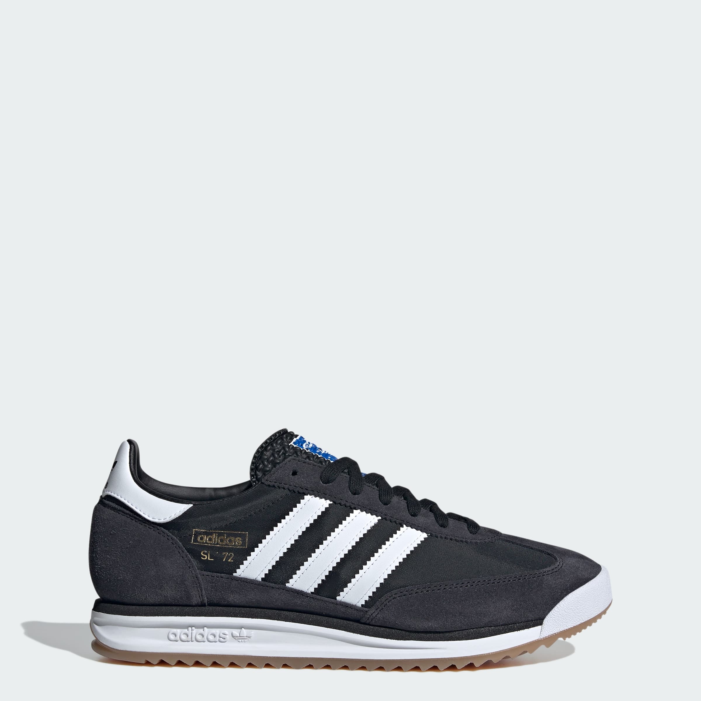 adidas Men's SL 72 RS Shoes - Core Black/Cloud White/Blue - Size 4 - Image 1