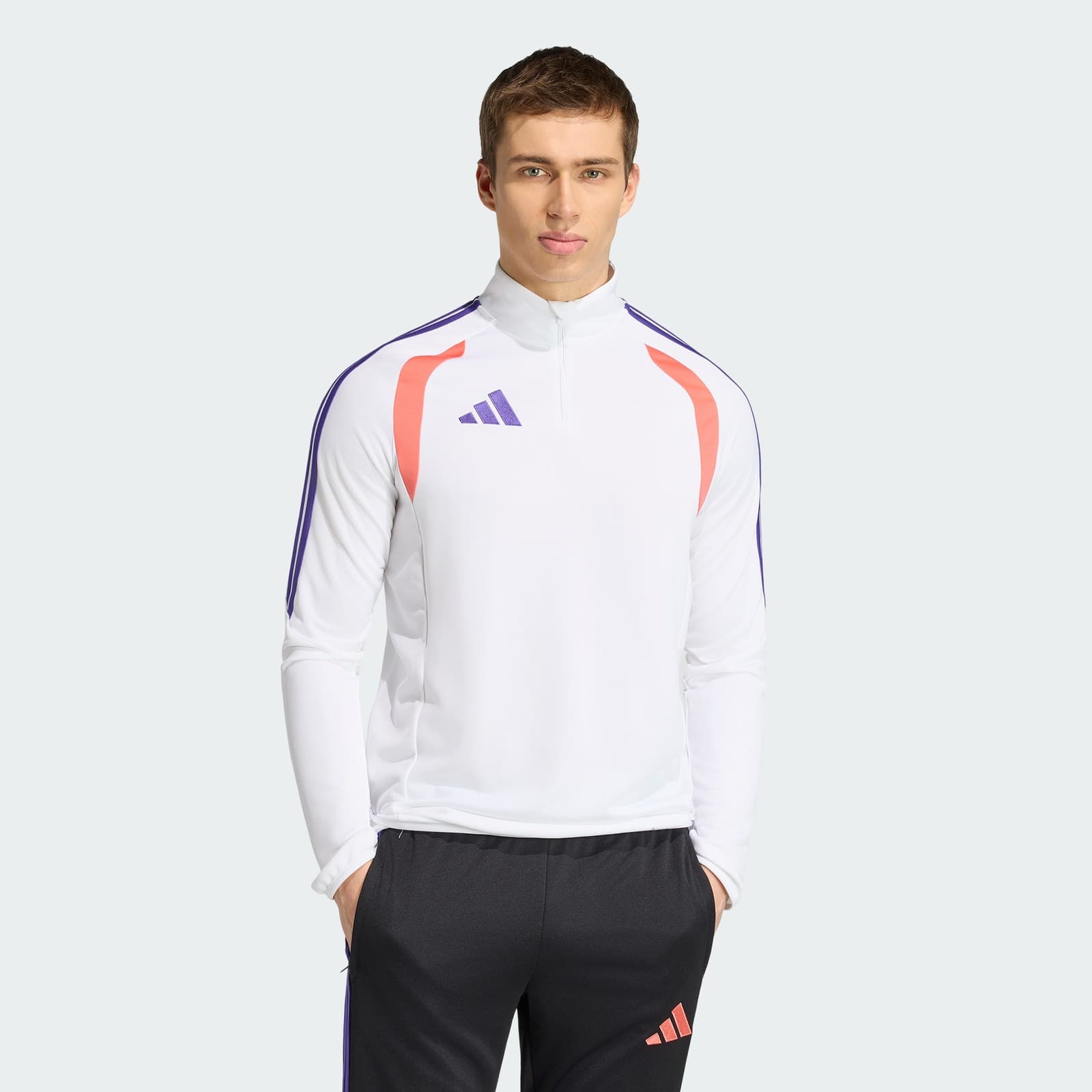 adidas Men's Tiro26 League Top - White/Pure Purple/Semi Turbo - Size 2XL - Image 1