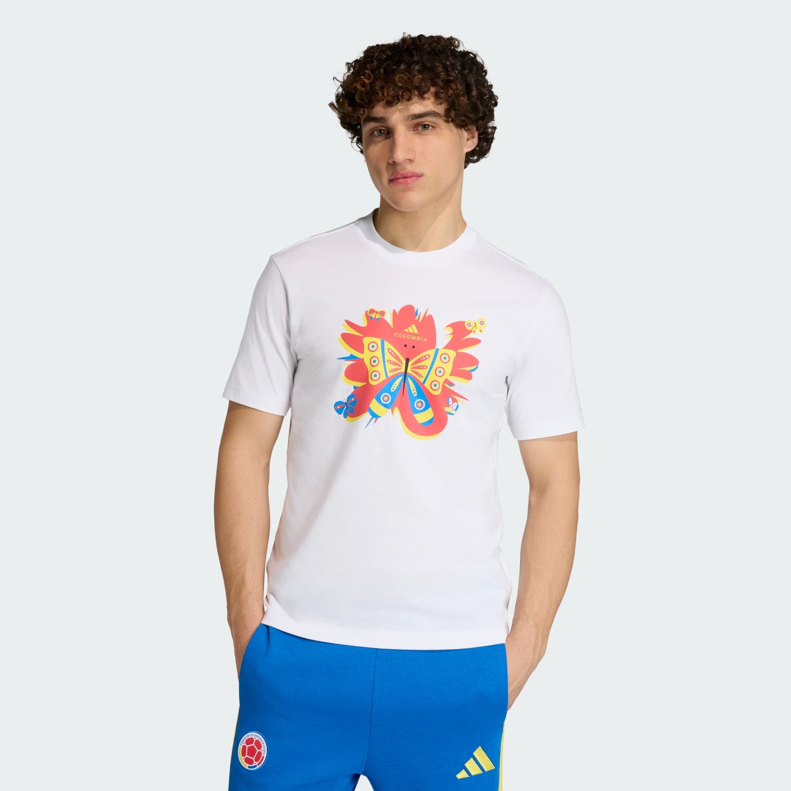 adidas Men's Colombia DNA T-Shirt - White - Size S - Image 1