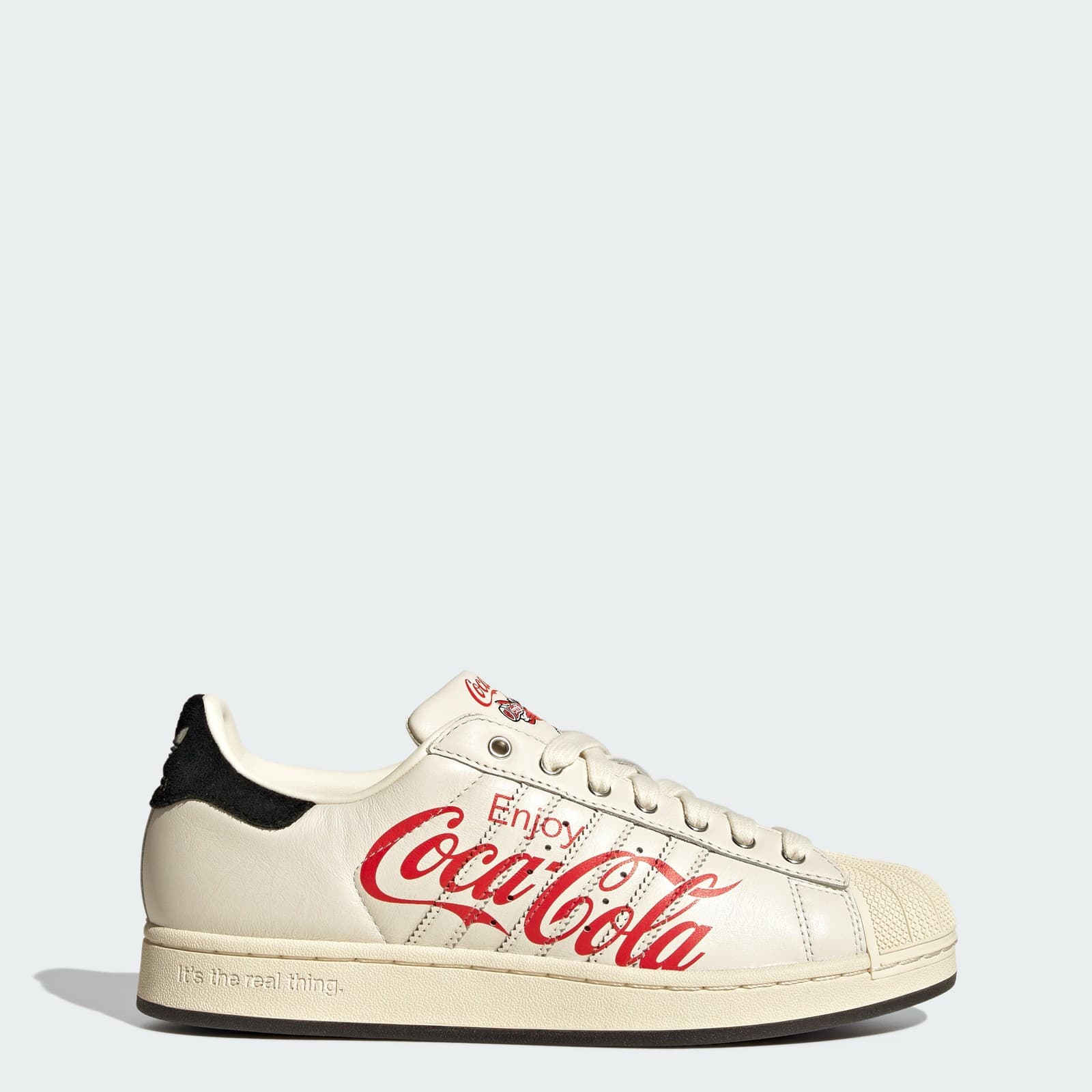 adidas Men's X COCA-COLA SHOES - Core White/Core Black/Cream White - Size 9.5 - Image 1