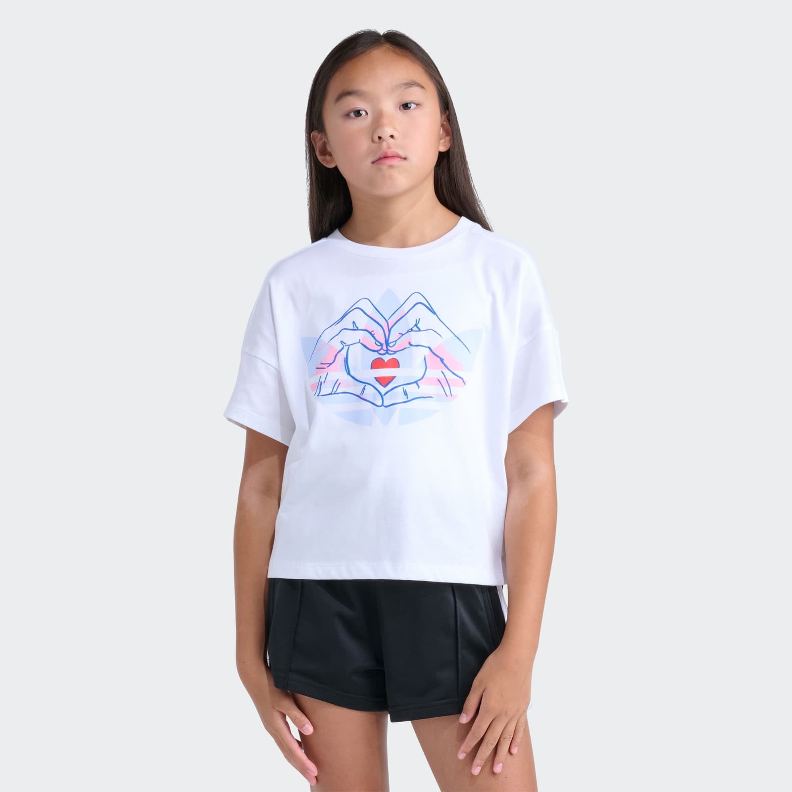 adidas Kids' SHARE THE LOVE TEE - White - Size XL - Image 1