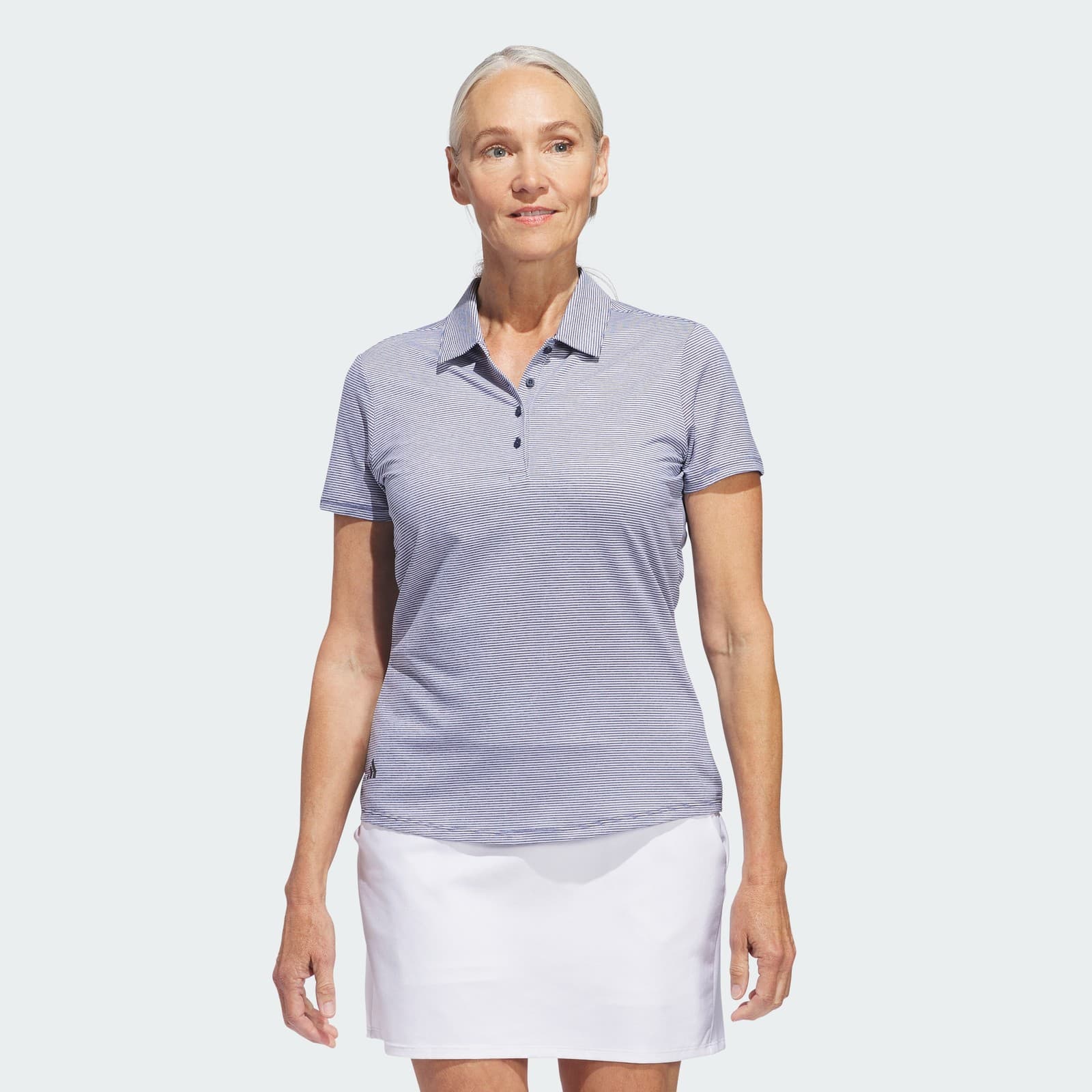 adidas Women's Ottoman Short Sleeve Polo Shirt - Collegiate Navy - Size L - Image 1