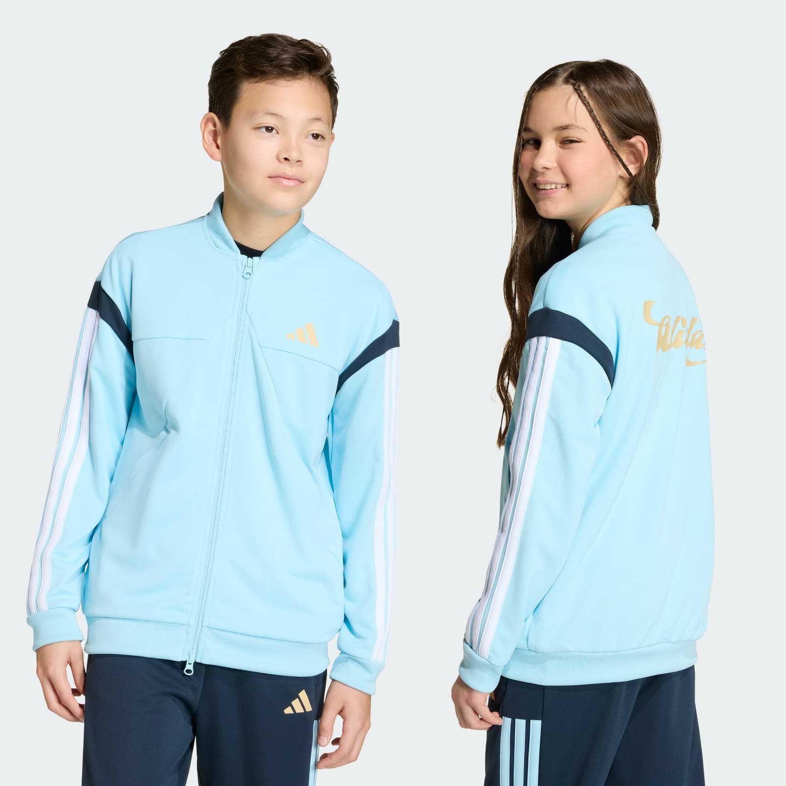 adidas Kids' HOUSE OF TIRO - Ice Blue/White/Hazy Beige/Night Na - Size XS - Image 1