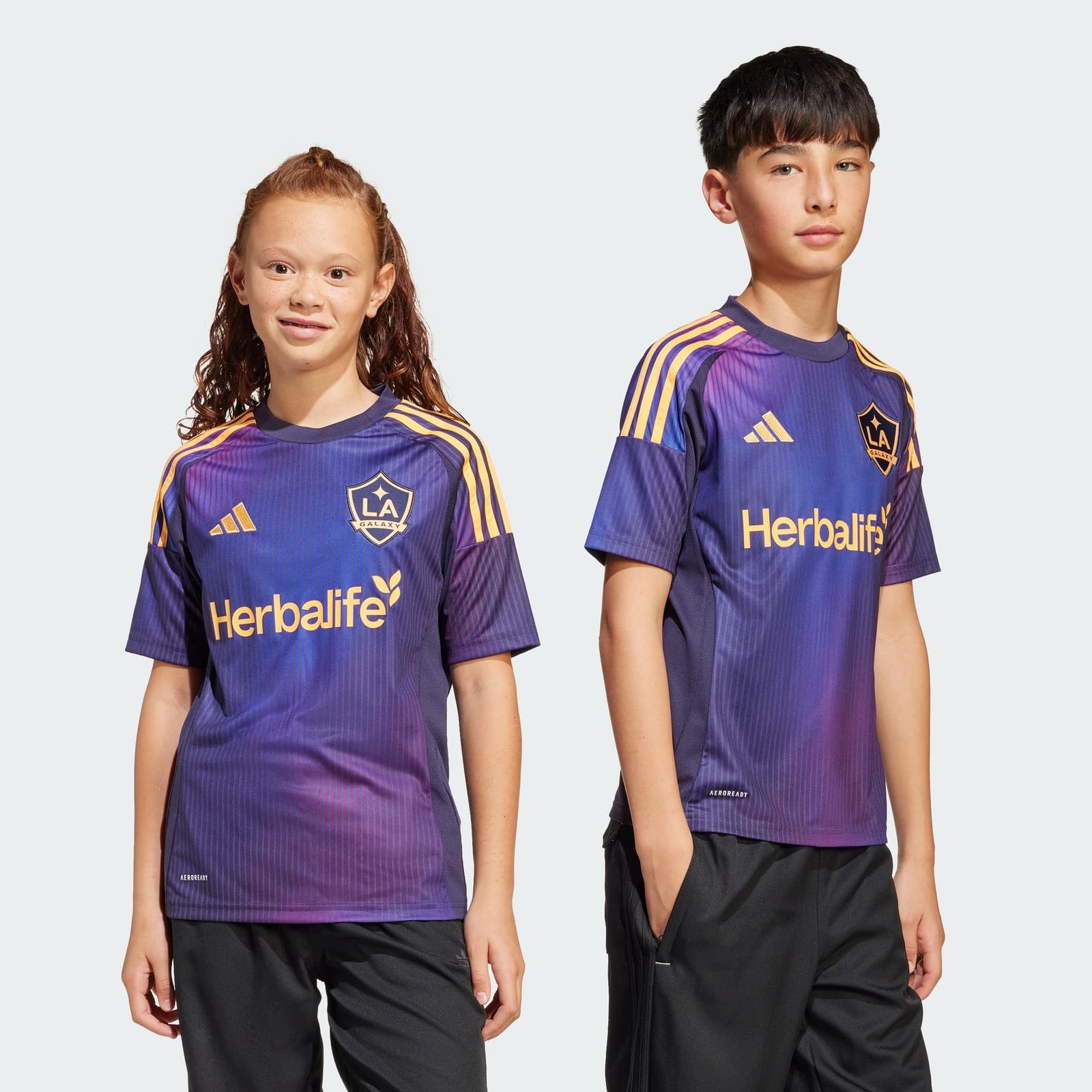 adidas Kids' LA Galaxy 25/26 Away Jersey Kids - Noble Ink - Size XL - Image 1