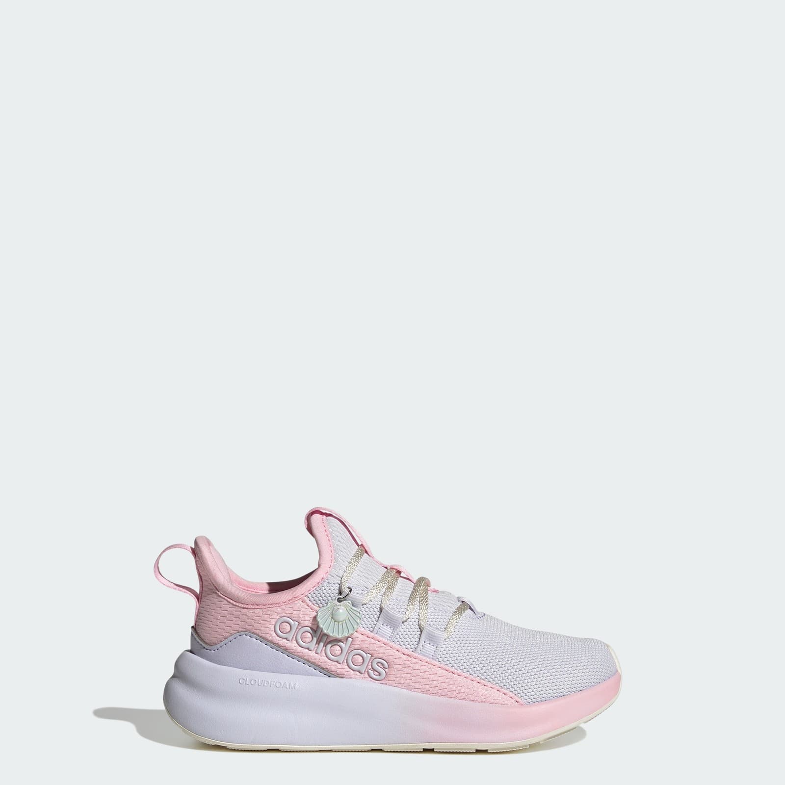 adidas Kids' LITE RACER SHOES - Frozen Purple/Clear Pink/Core White - Size 6 - Image 1